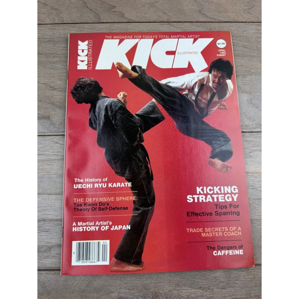 KICK Illustrated April 1983 Kicking Strategy Martial Arts Magazine Chuck Norris